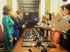 20 November 2013 The judges taking the oath of office before the National Assembly Speaker